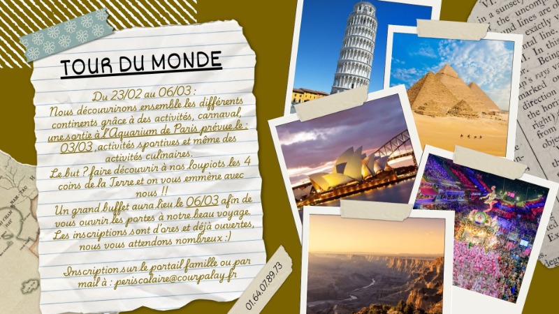 Photo programme vacances: Accueil de loisirs des Loupiots 